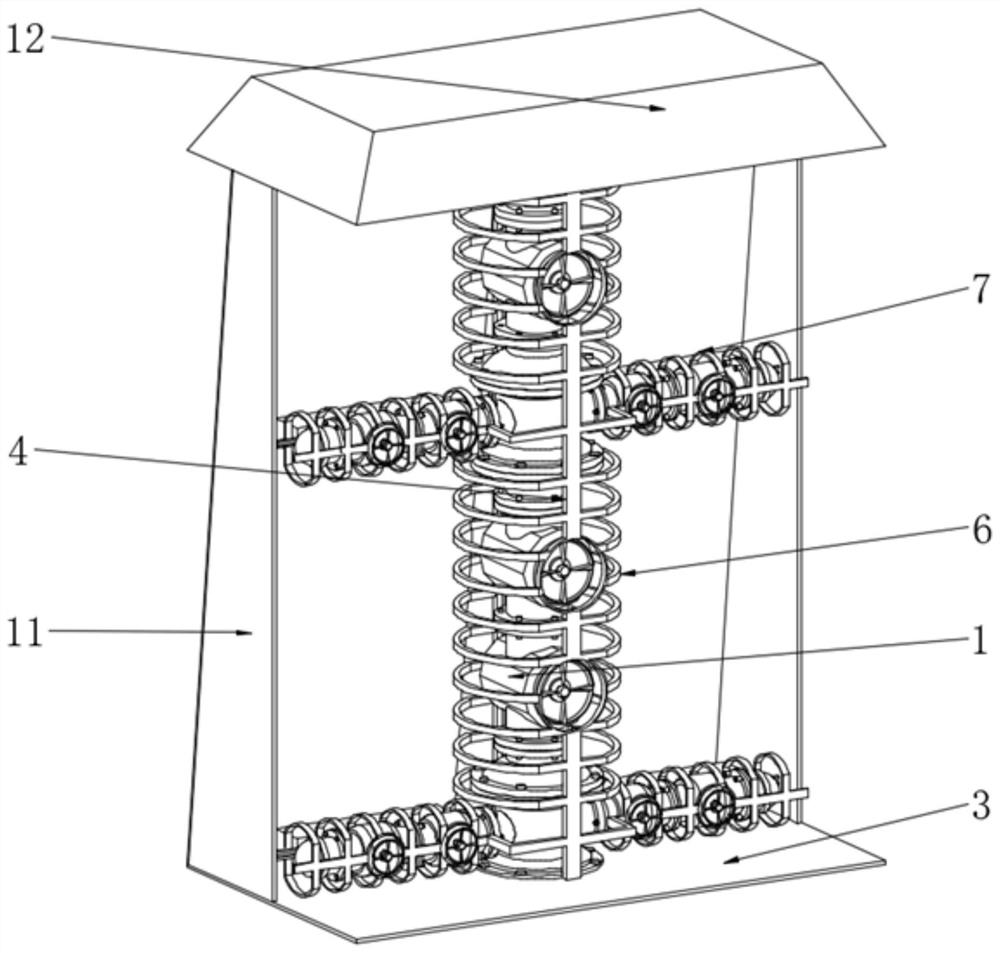 A single-pipe flow wellhead combination device