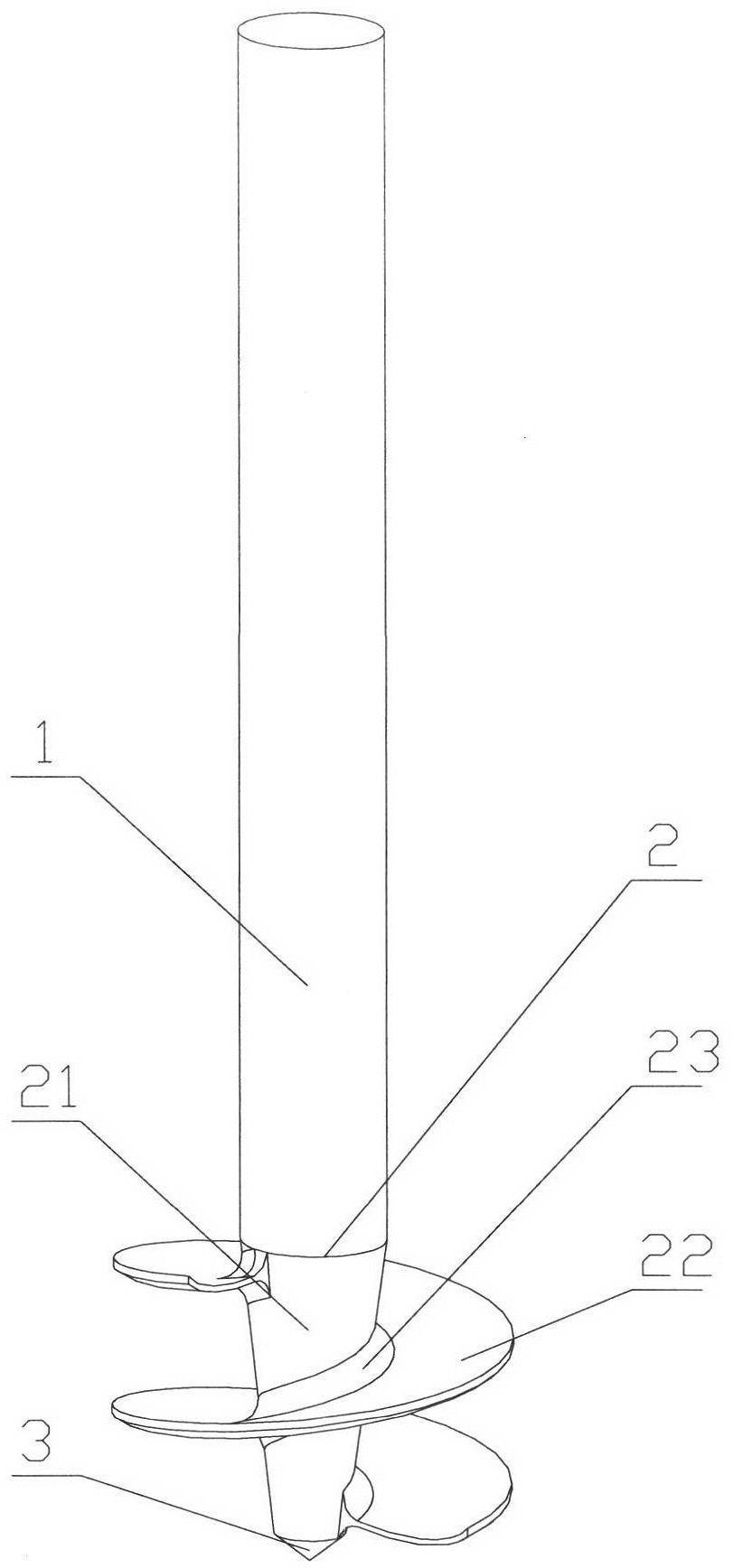 Spiral screwing type sampler and sampling device