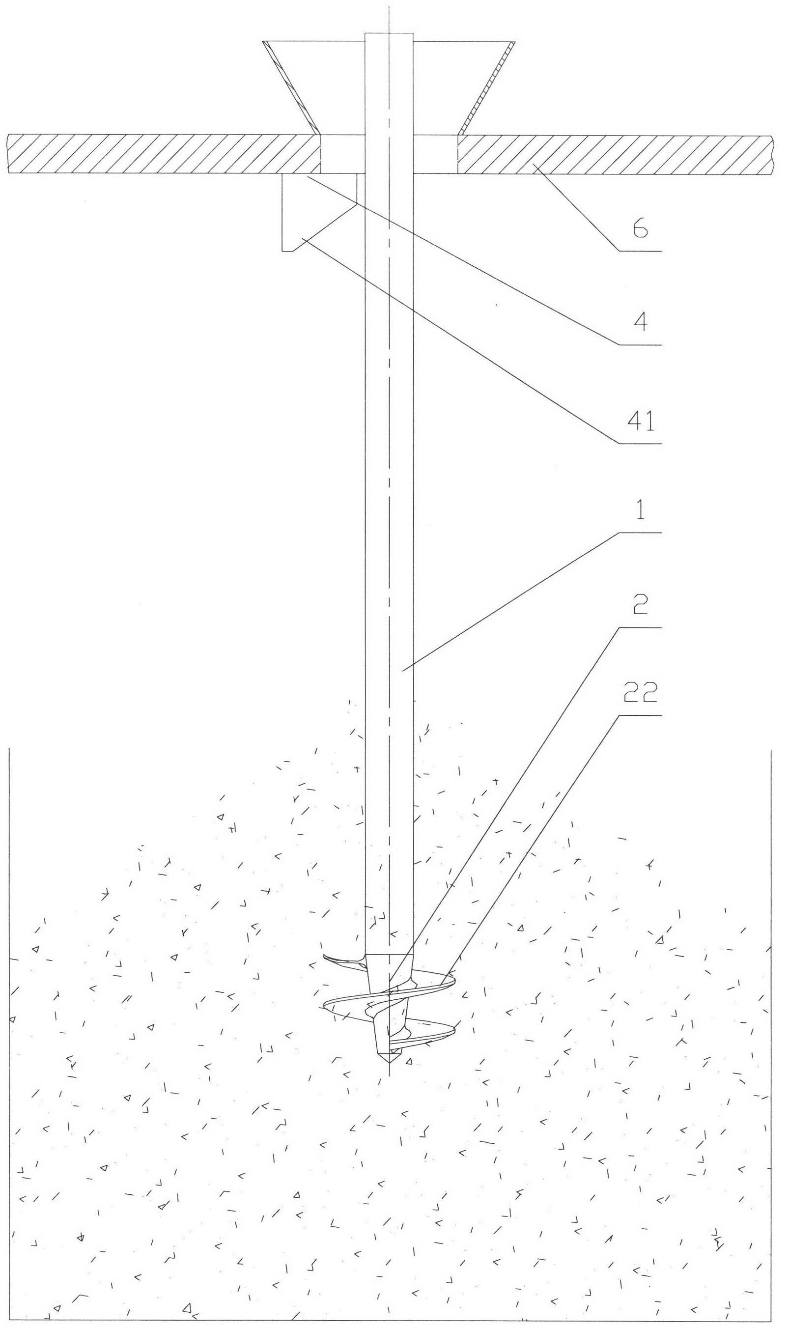 Spiral screwing type sampler and sampling device