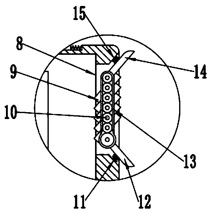 Protecting structure of elevator safety supervision equipment