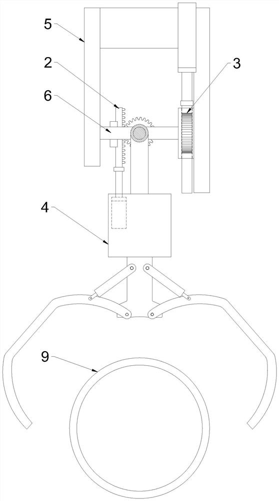 Feeding mechanism of environmental sanitation garbage truck