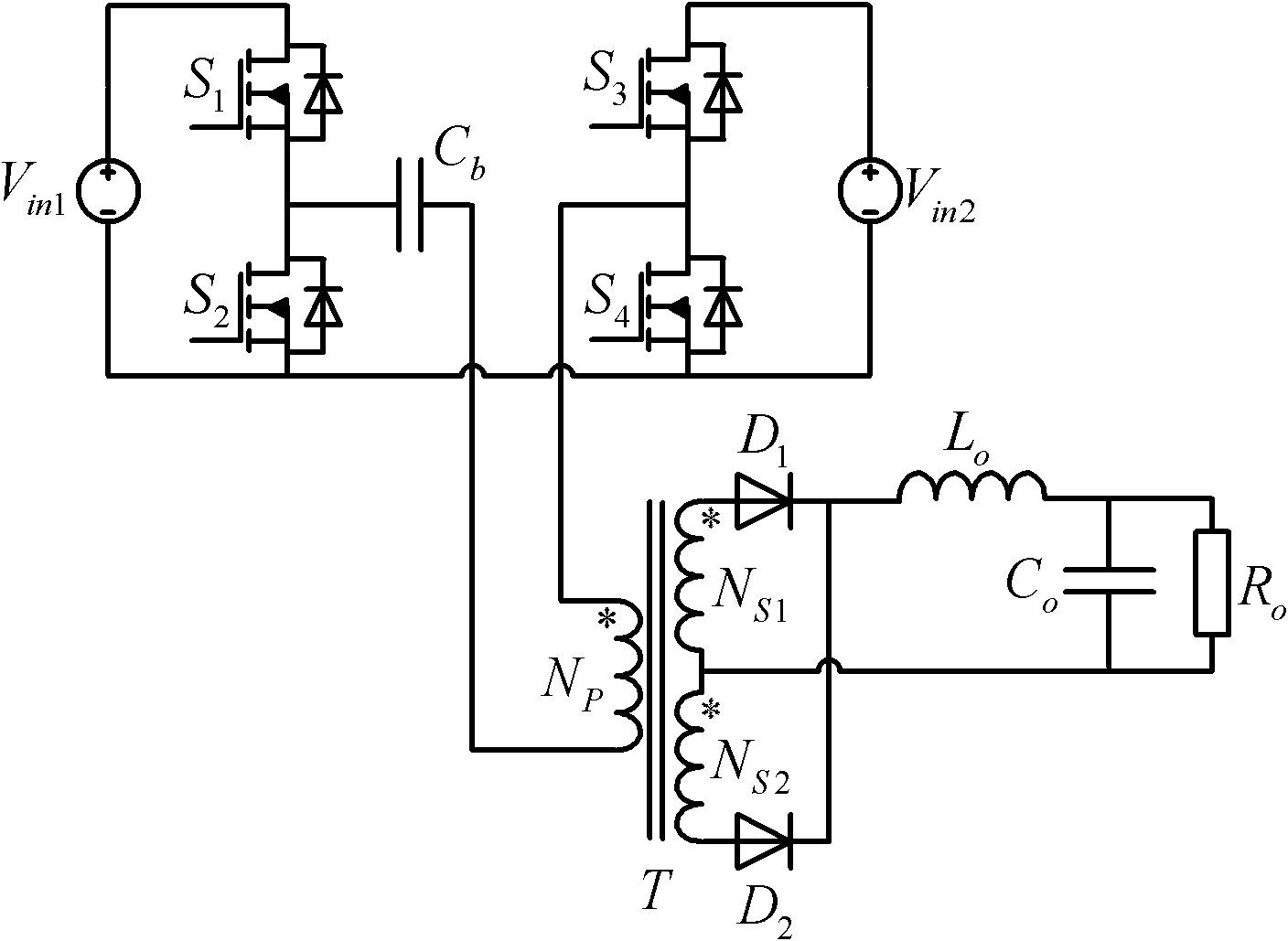 Dual-input direct-current (DC) converter