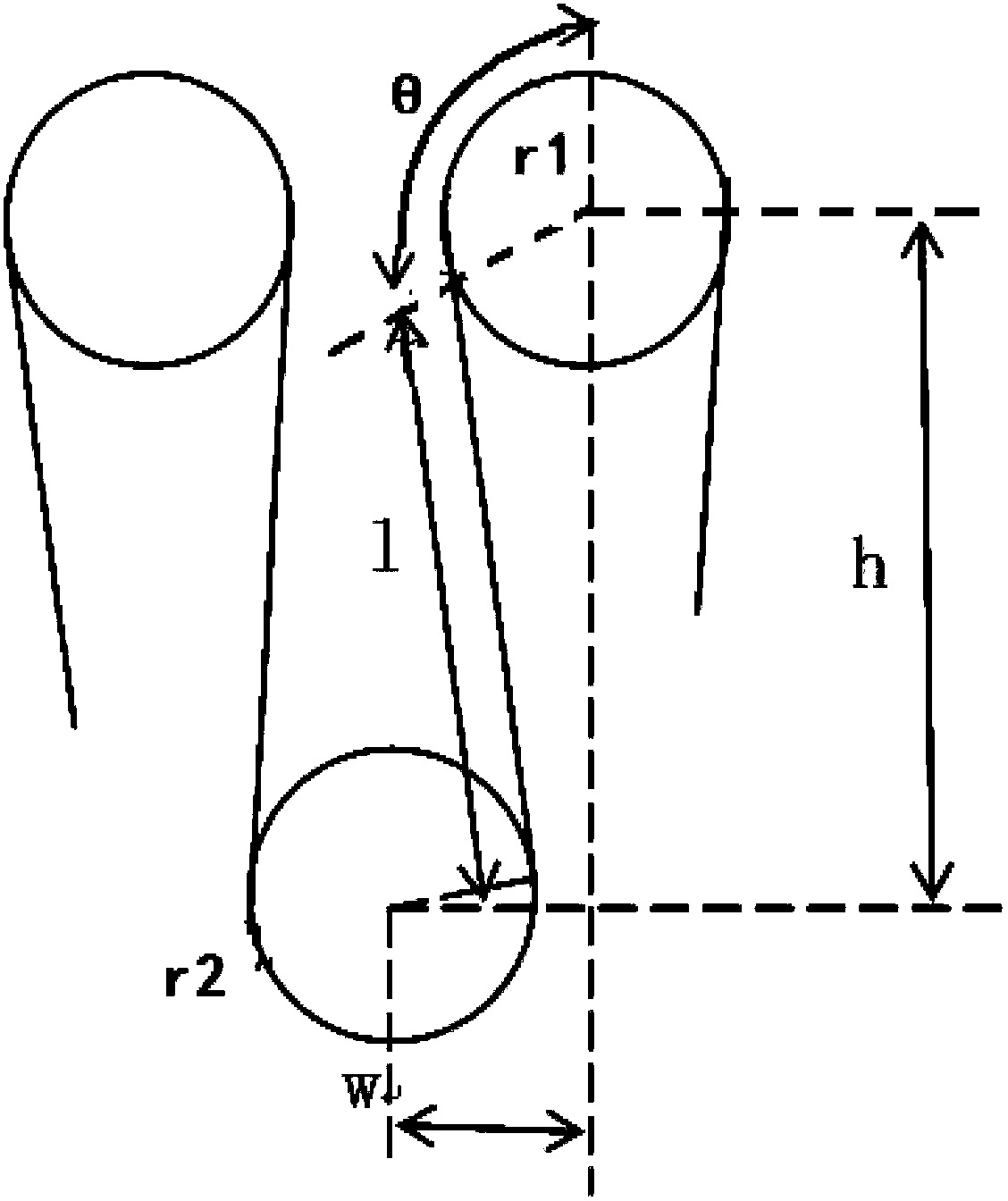 Steel band loop length calculating system