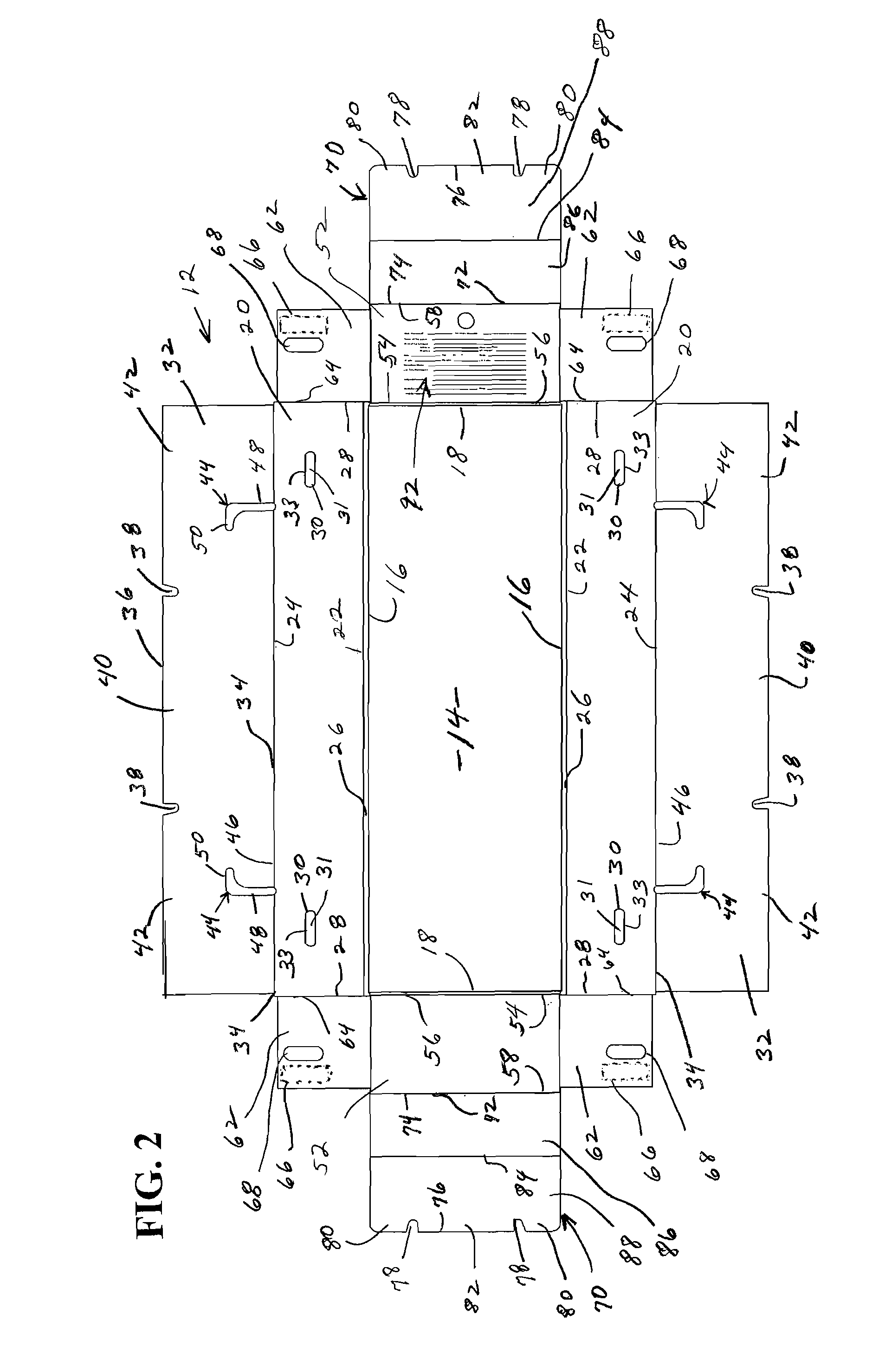 Disposable casket and blank for forming a disposable casket