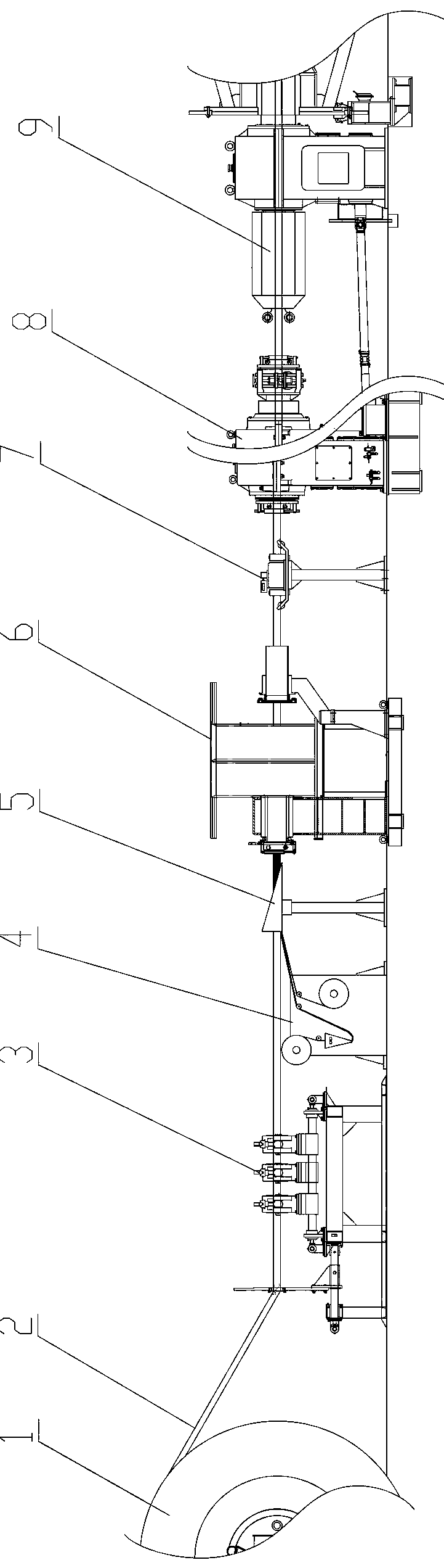 A processing technology and processing system for longitudinal wrapping of flame-retardant cables