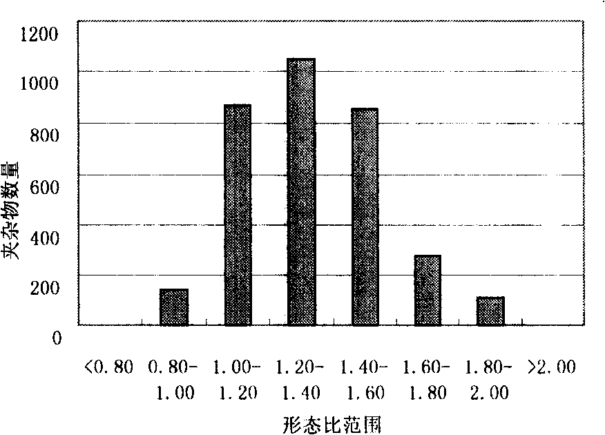 Metallic phase automatic detection method for stainless steel casting blank foreign matter