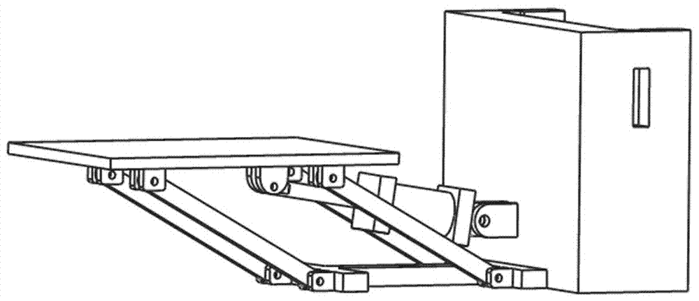 Horizontal type rehabilitation robot for patent suffering from lower-limb dyskinesia