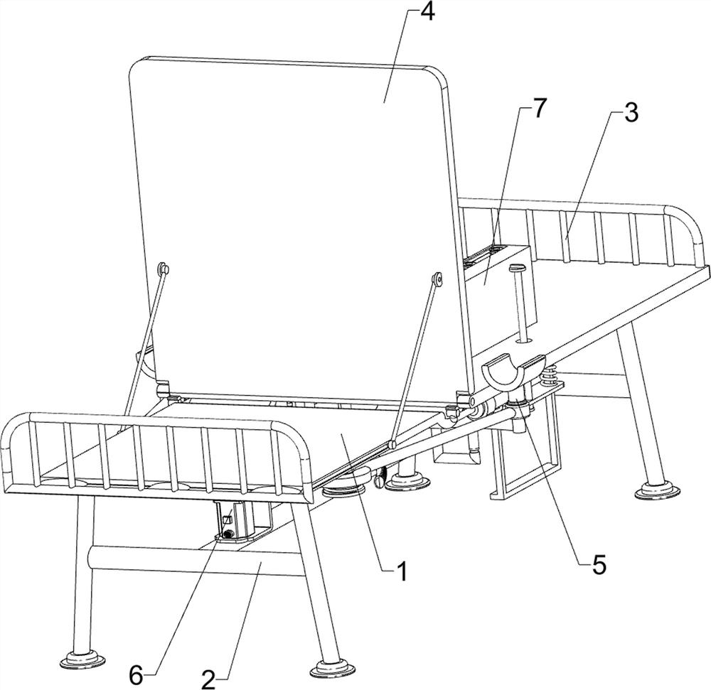 Sickbed special for postoperative rehabilitation of internal medicine patient