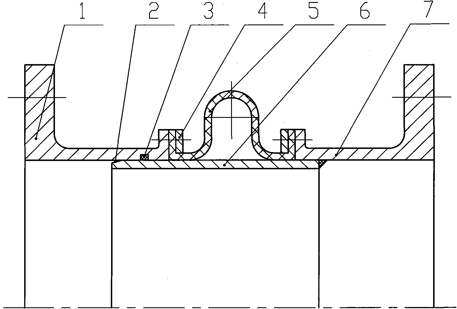 Expansion joint with bellows