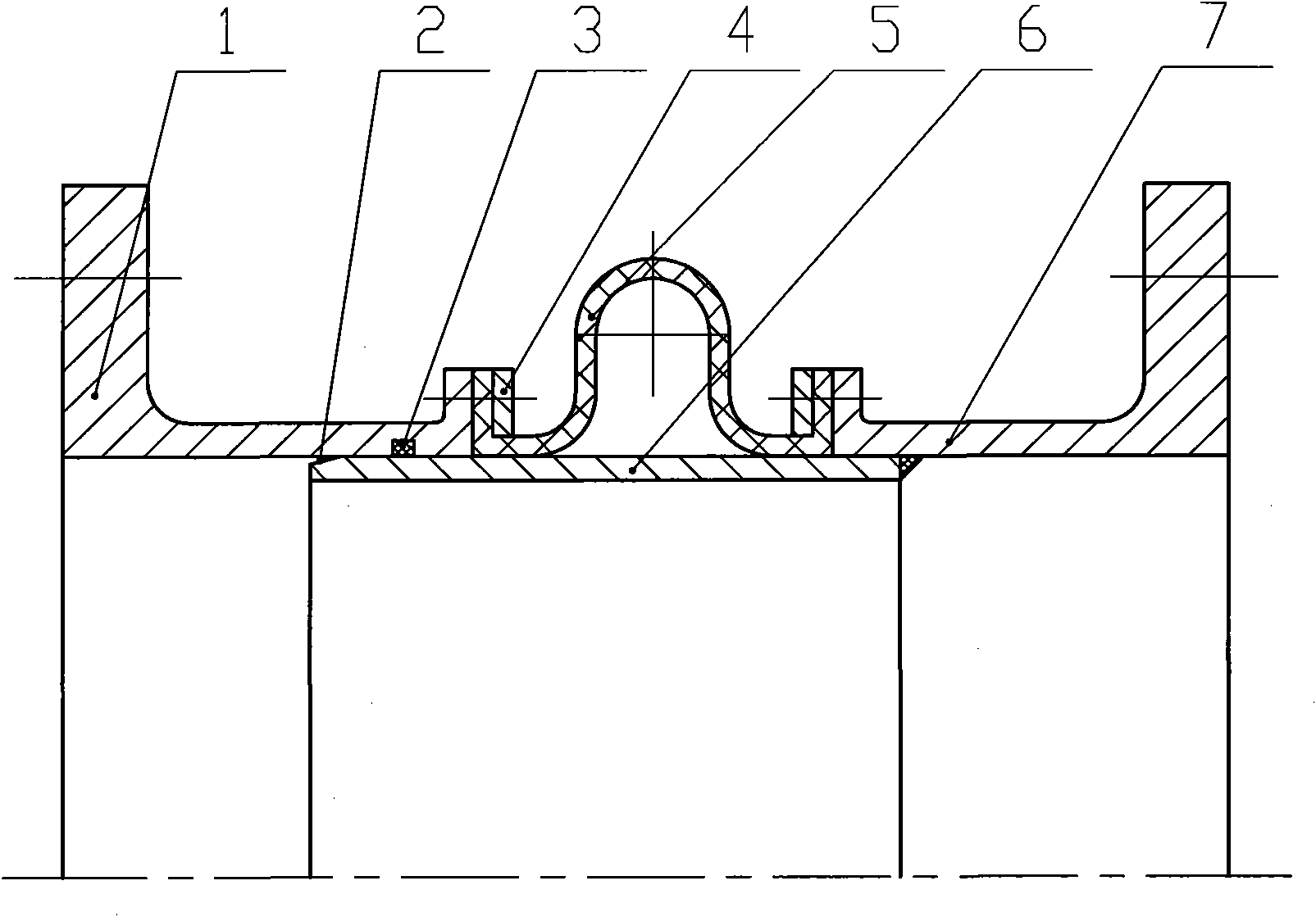 Expansion joint with bellows