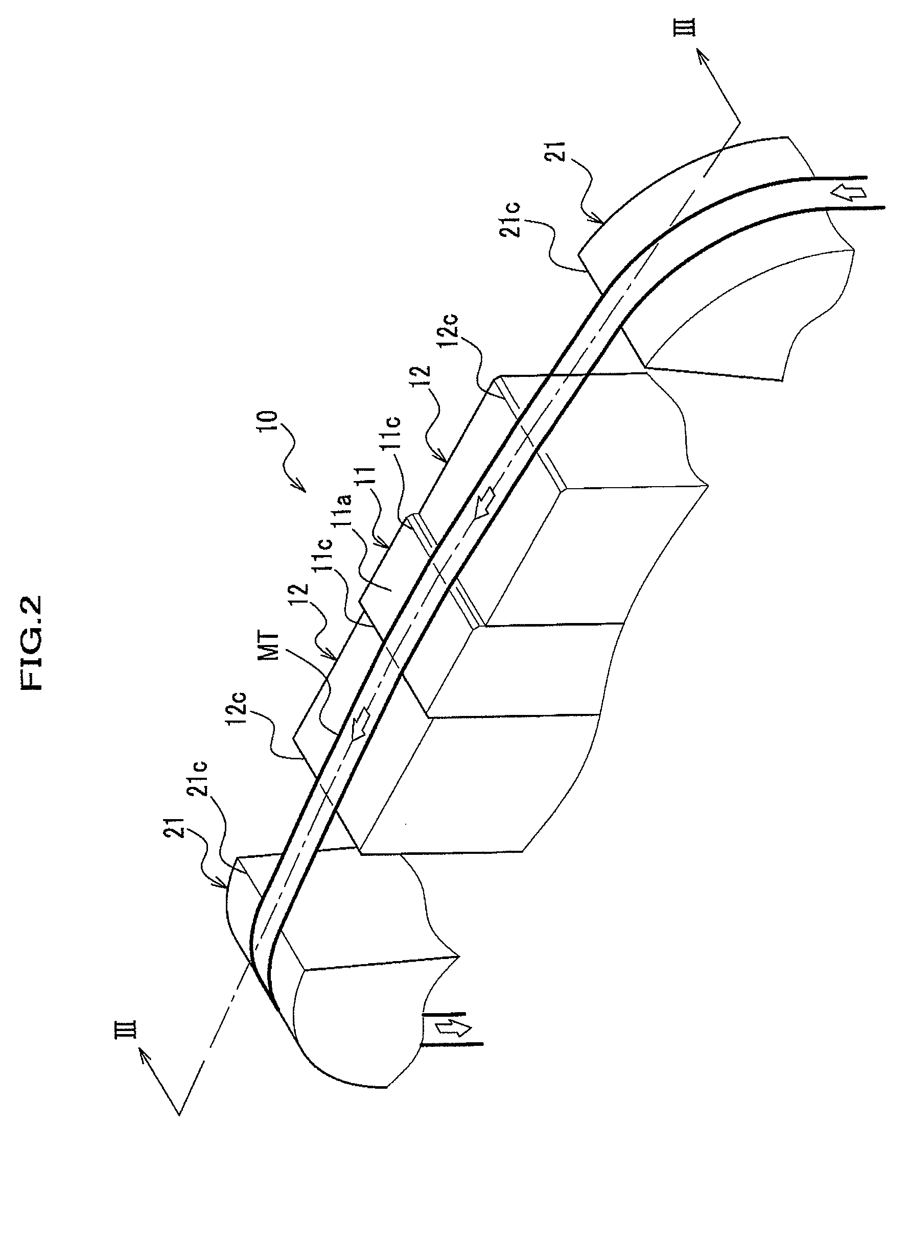 Magnetic head assembly with at least one guide block set back from sliding surface of servo signal recording head