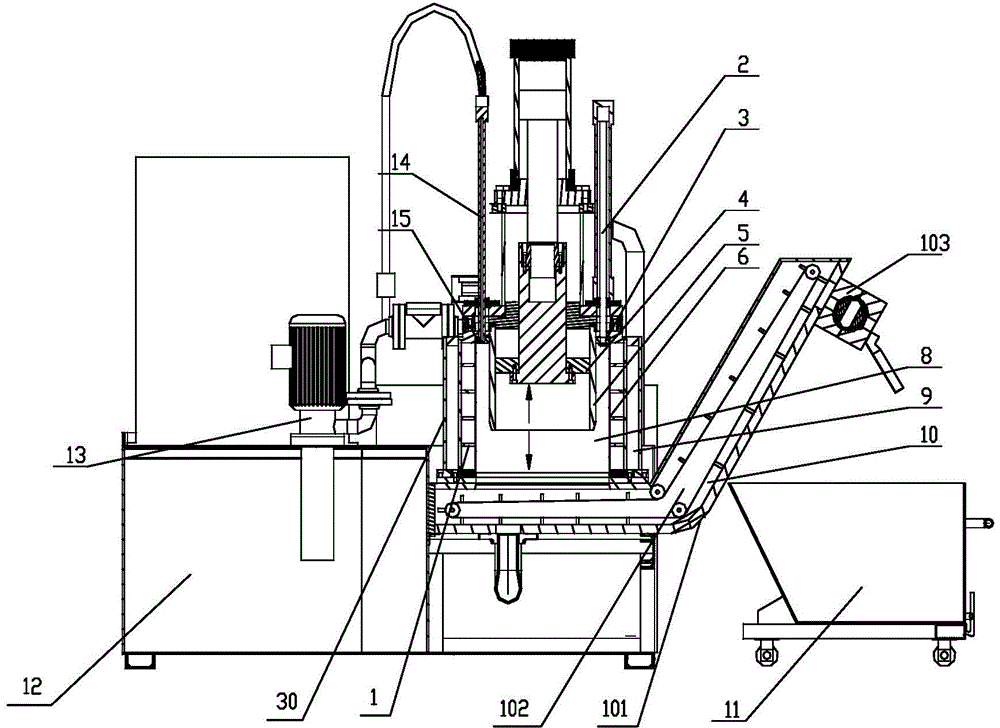 A solid-liquid mixture filter device