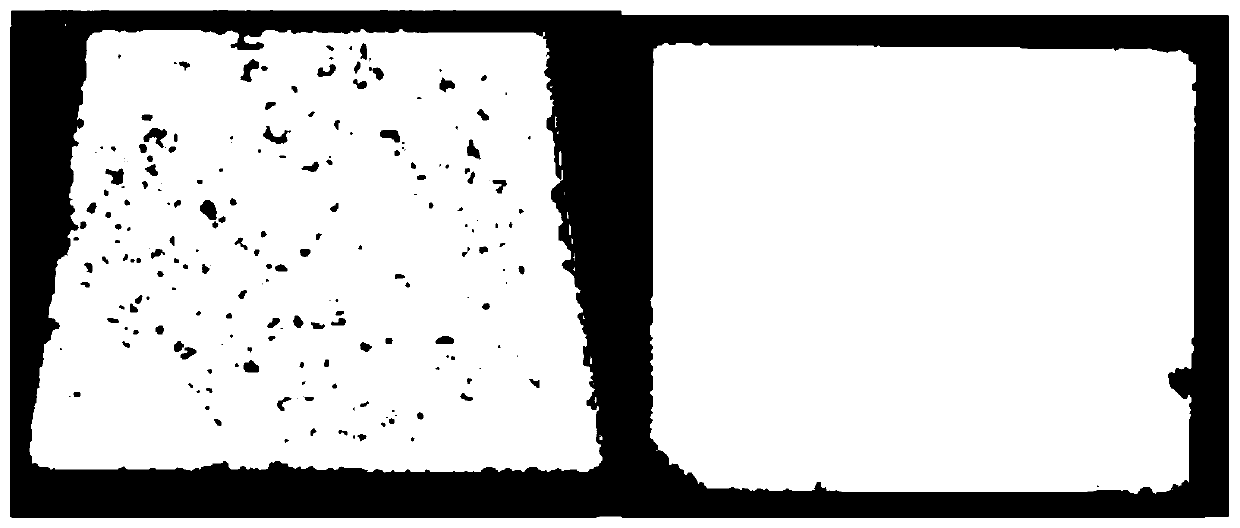 Refractory brick depth defect identification method based on height histogram segmentation