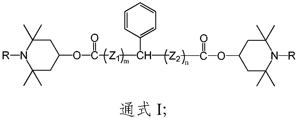 Novel light stabilizer compound and preparation method and application thereof