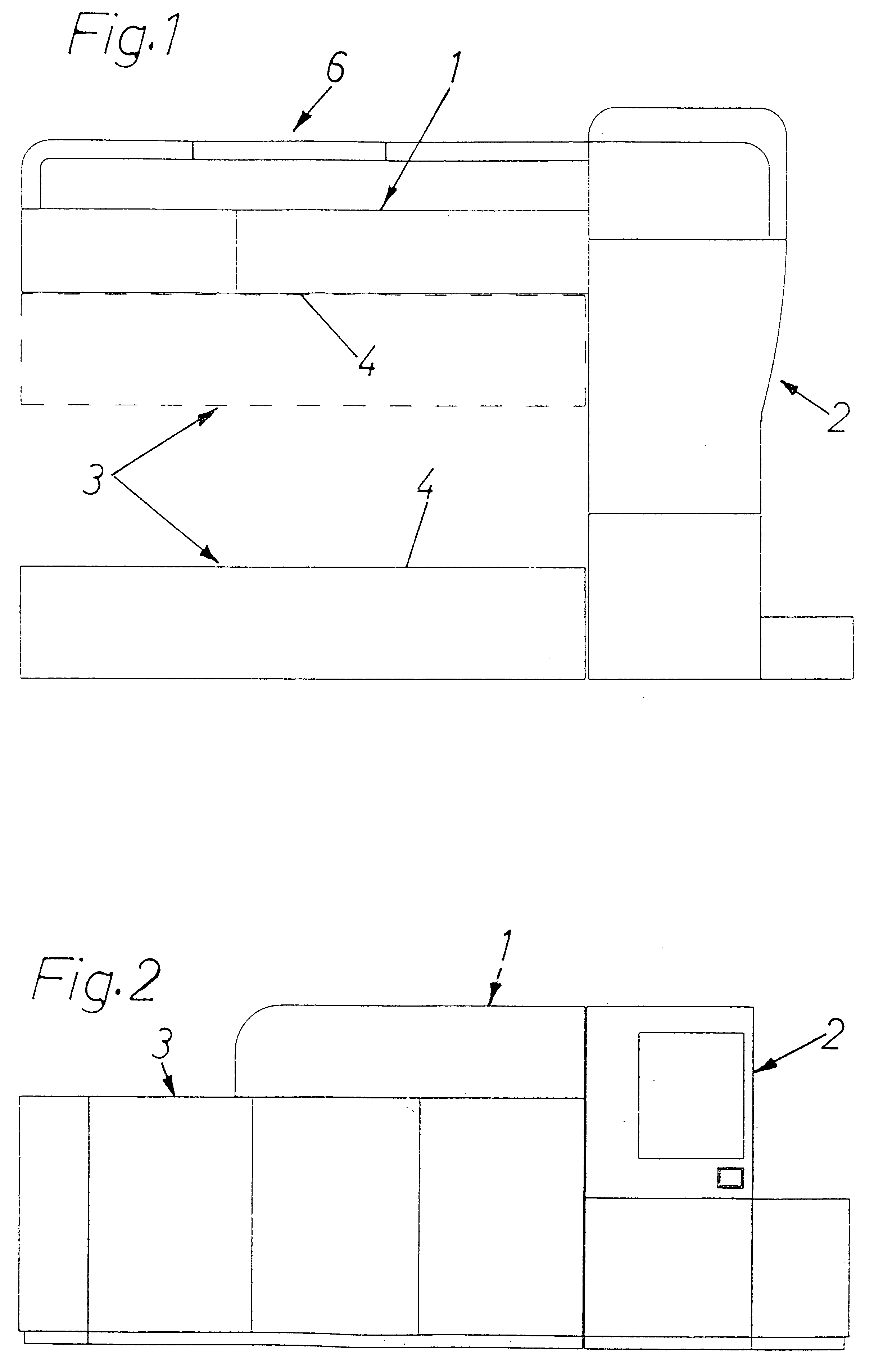 Packing machine assembly with integrated switch cabinet units