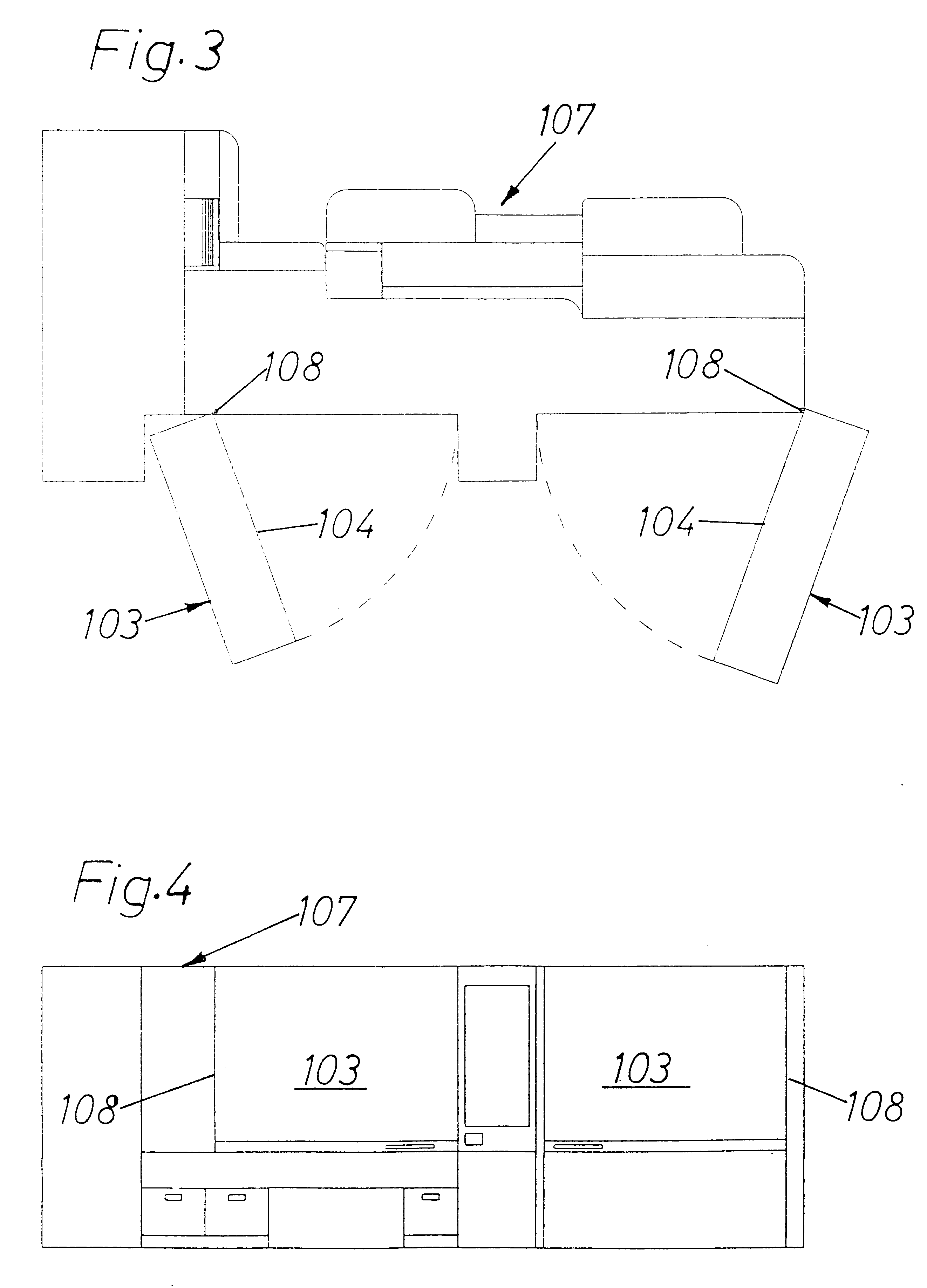 Packing machine assembly with integrated switch cabinet units