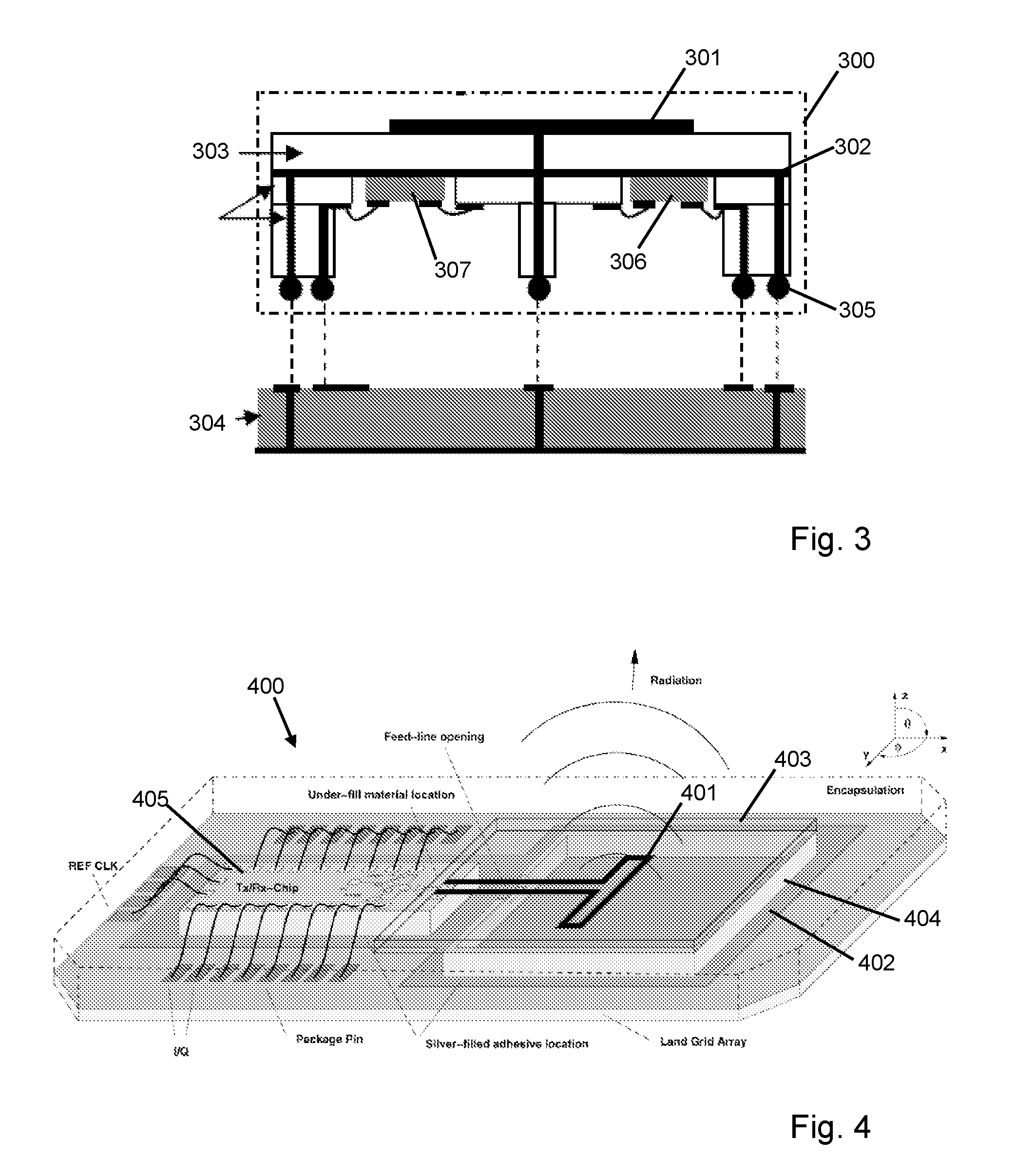 Millimetre-wave radio antenna module