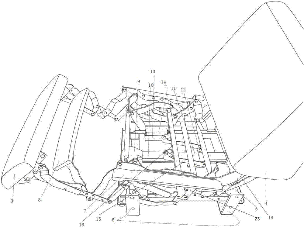 All-electric extendable hair-washing bed