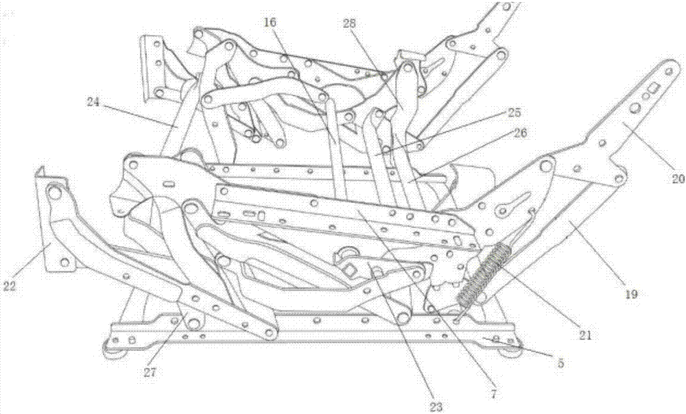 All-electric extendable hair-washing bed