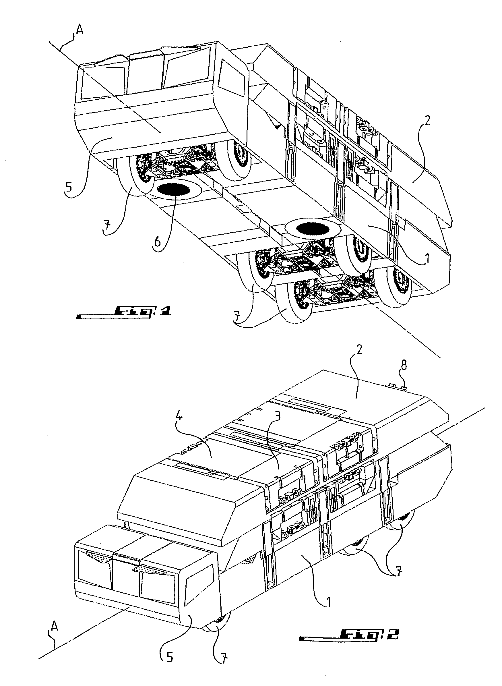 Amphibious vehicle for bridging a water-filled opening