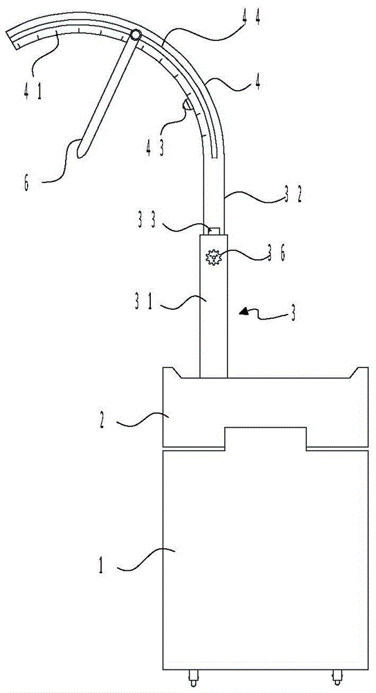 A chest puncture positioning device