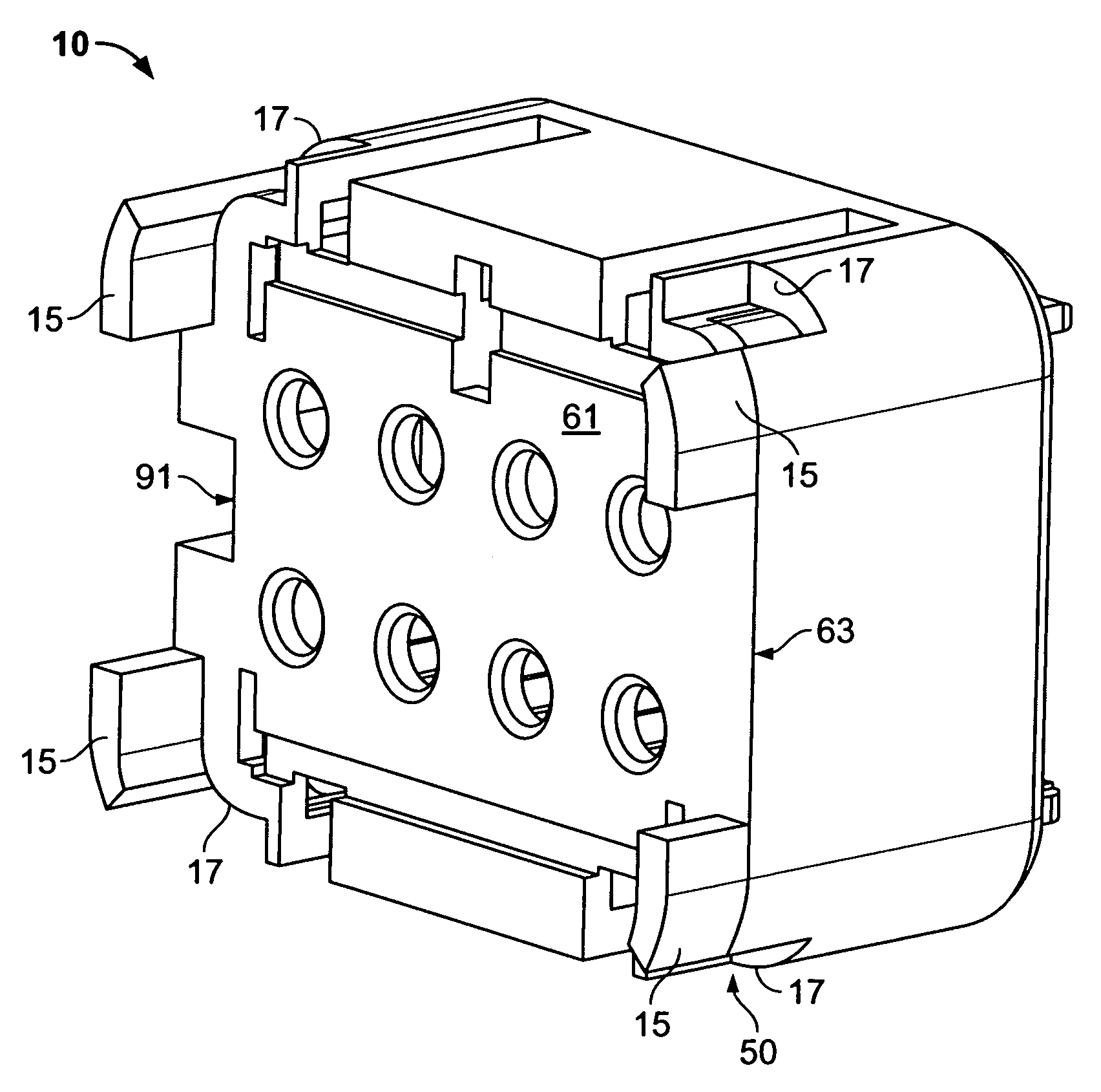 Terminal position assurance with forward interlocking face keying