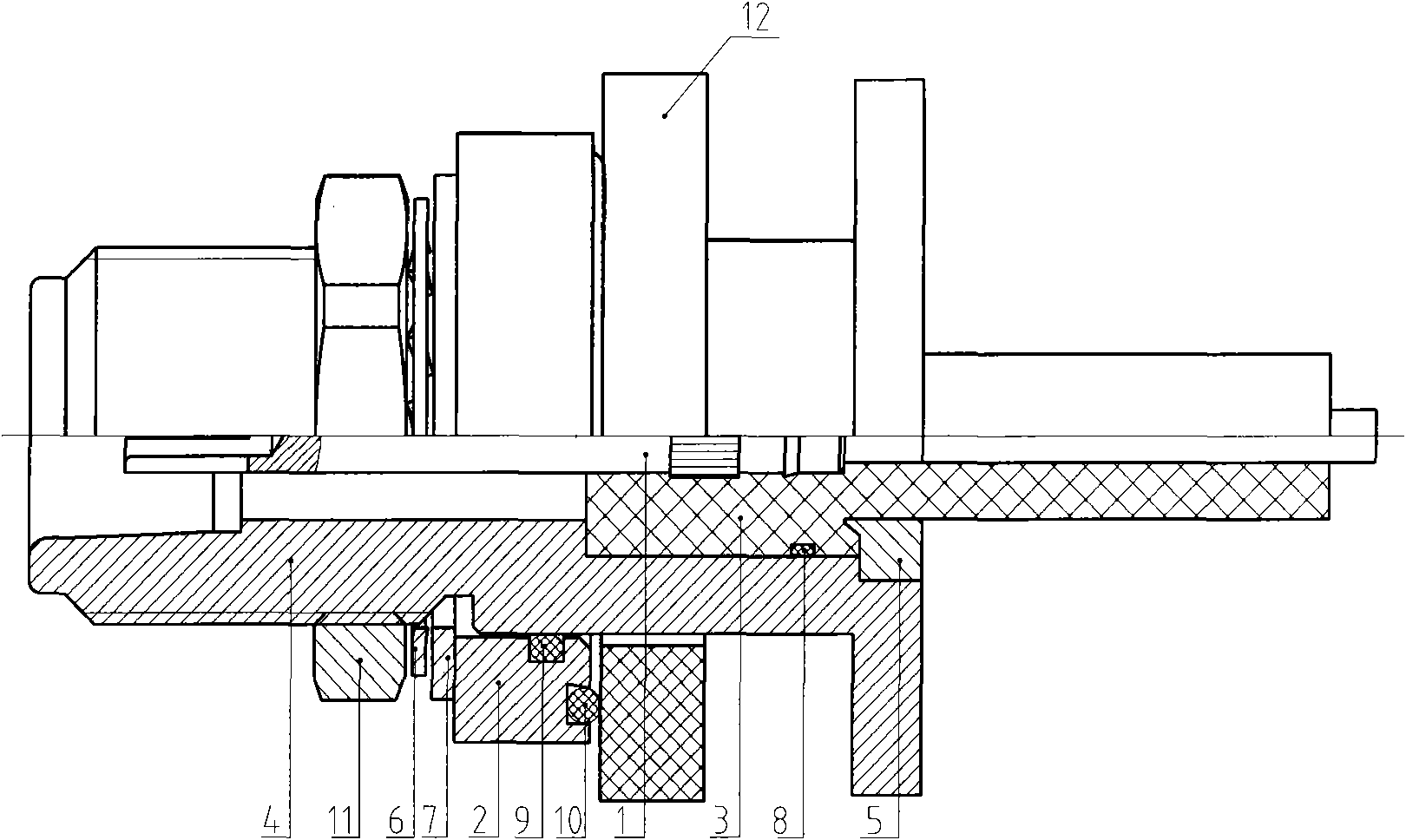 Airproof radio frequency coaxial connector