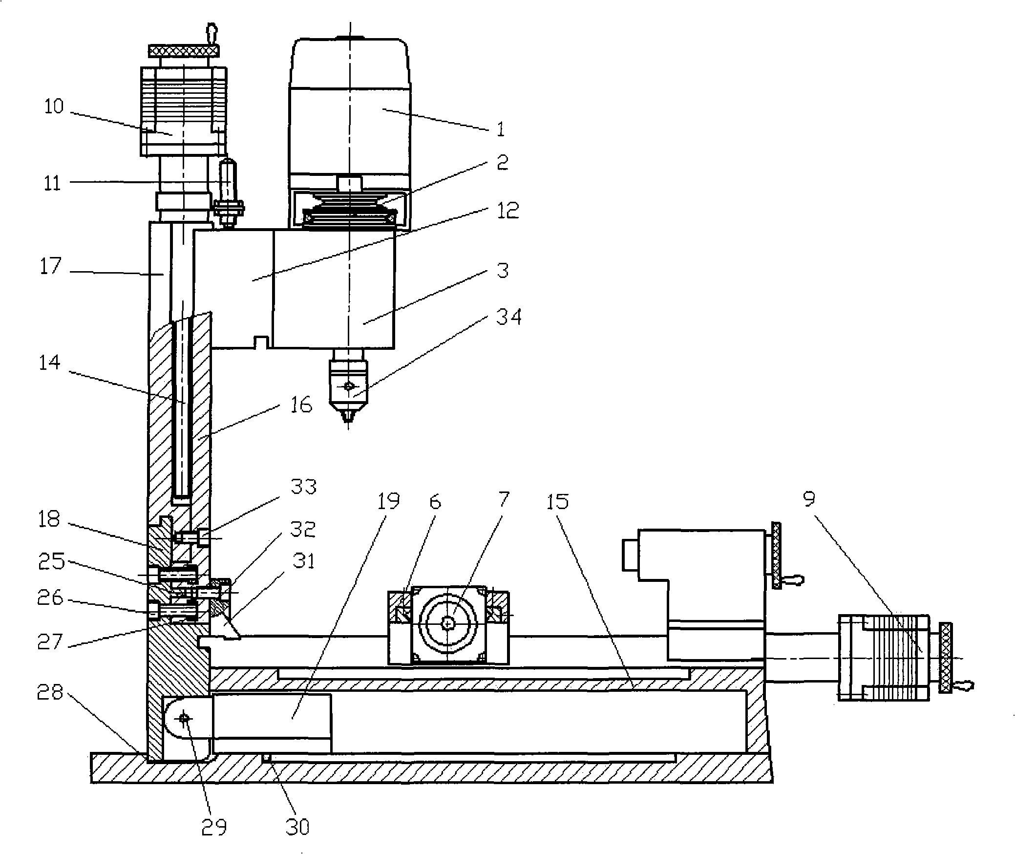 Changeable minisize multifunctional numerically-controlled machine tool