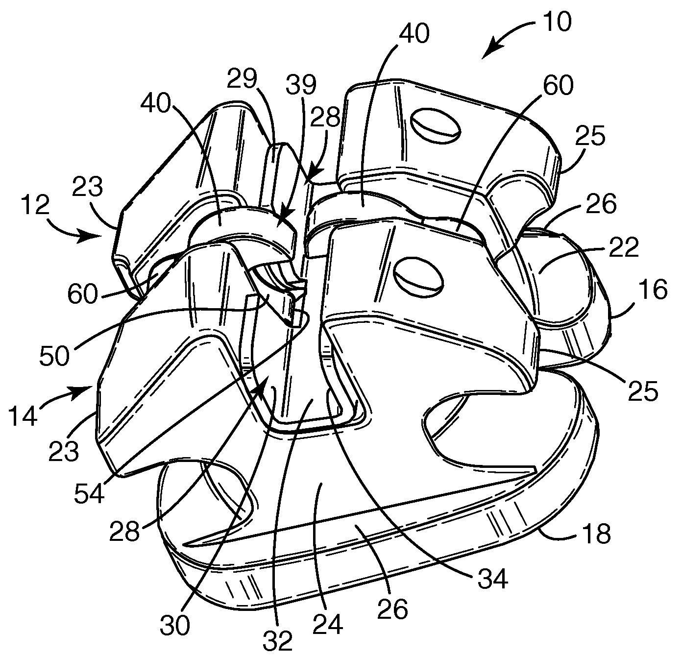 Narrow ceramic self-ligating orthodontic bracket