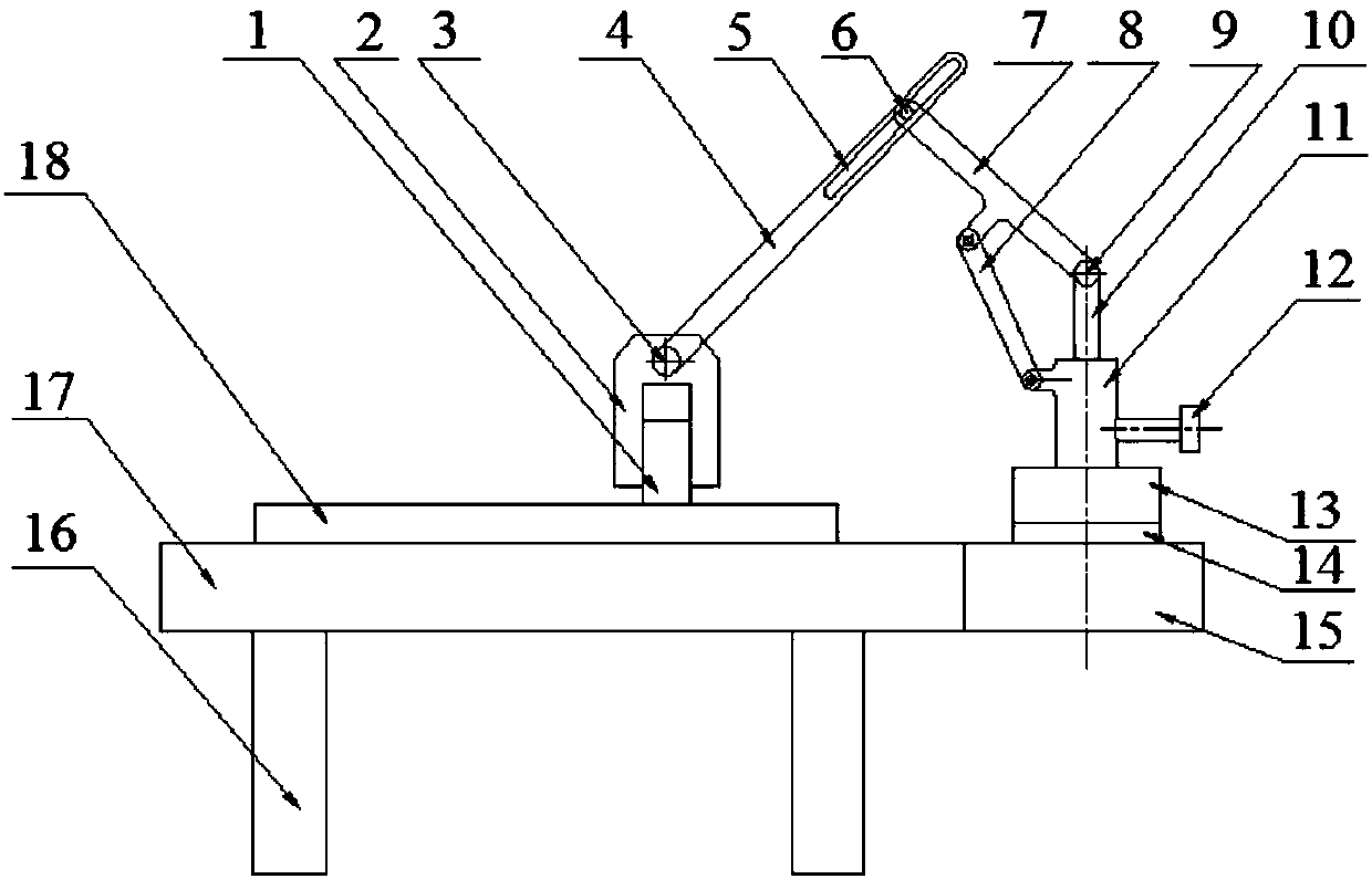 Sample clamping device for polishing machine