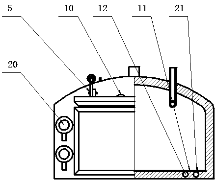 Biological dry type fermentation treatment device for household garbage and crop straws