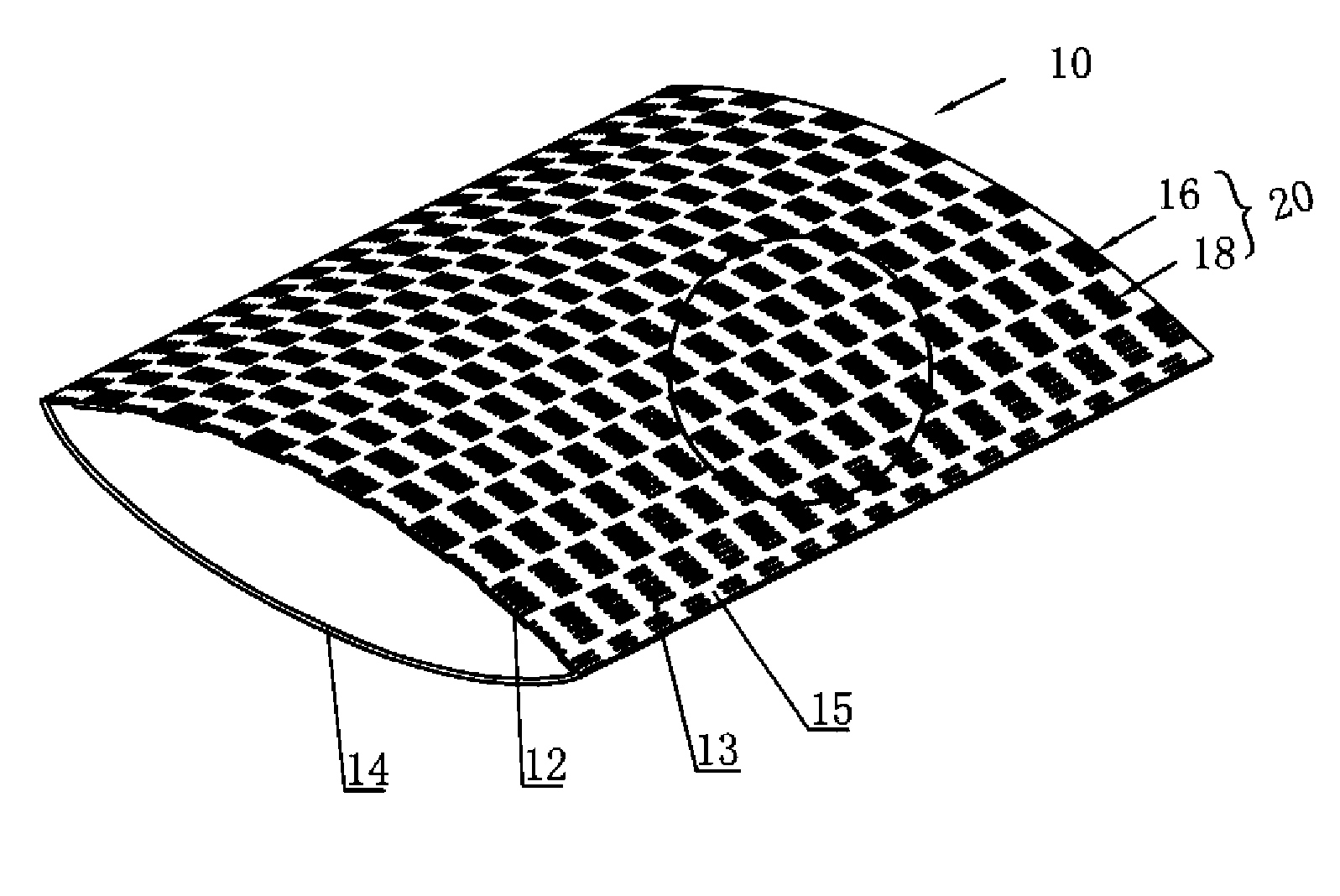 Plastic bag for vacuum packing