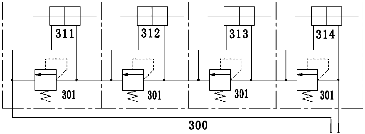 Hydraulic synchronous system and carrying vehicle comprising synchronous hydraulic system