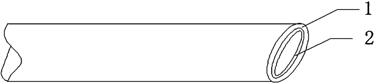 Strong-acid-and-alkali-resistant composite pipe made of glass fiber reinforced plastic regenerated material and production method of strong-acid-and-alkali-resistant composite pipe