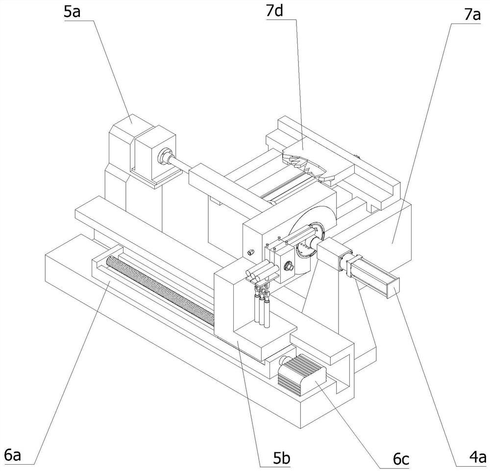 A fully automatic stair handrail processing equipment