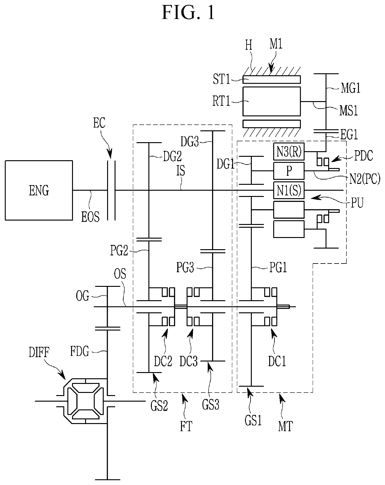 Power transmission apparatus for hybrid electric vehicle