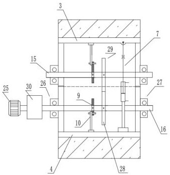 Automatic assembly template for pouring concrete member