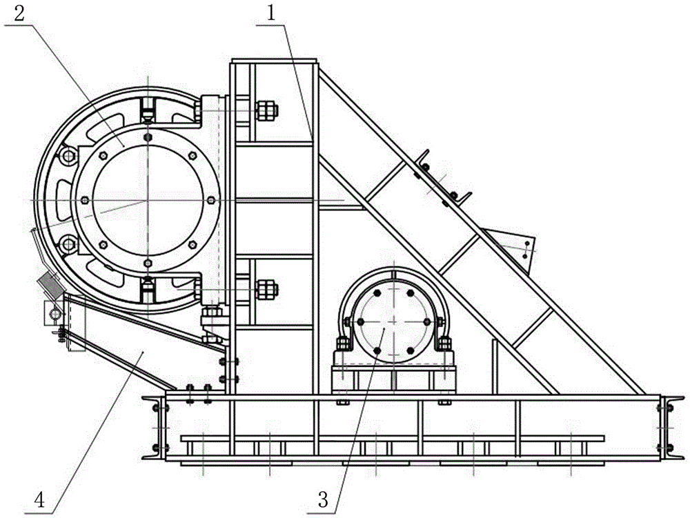 Coal unloading device for high-power belt conveyor