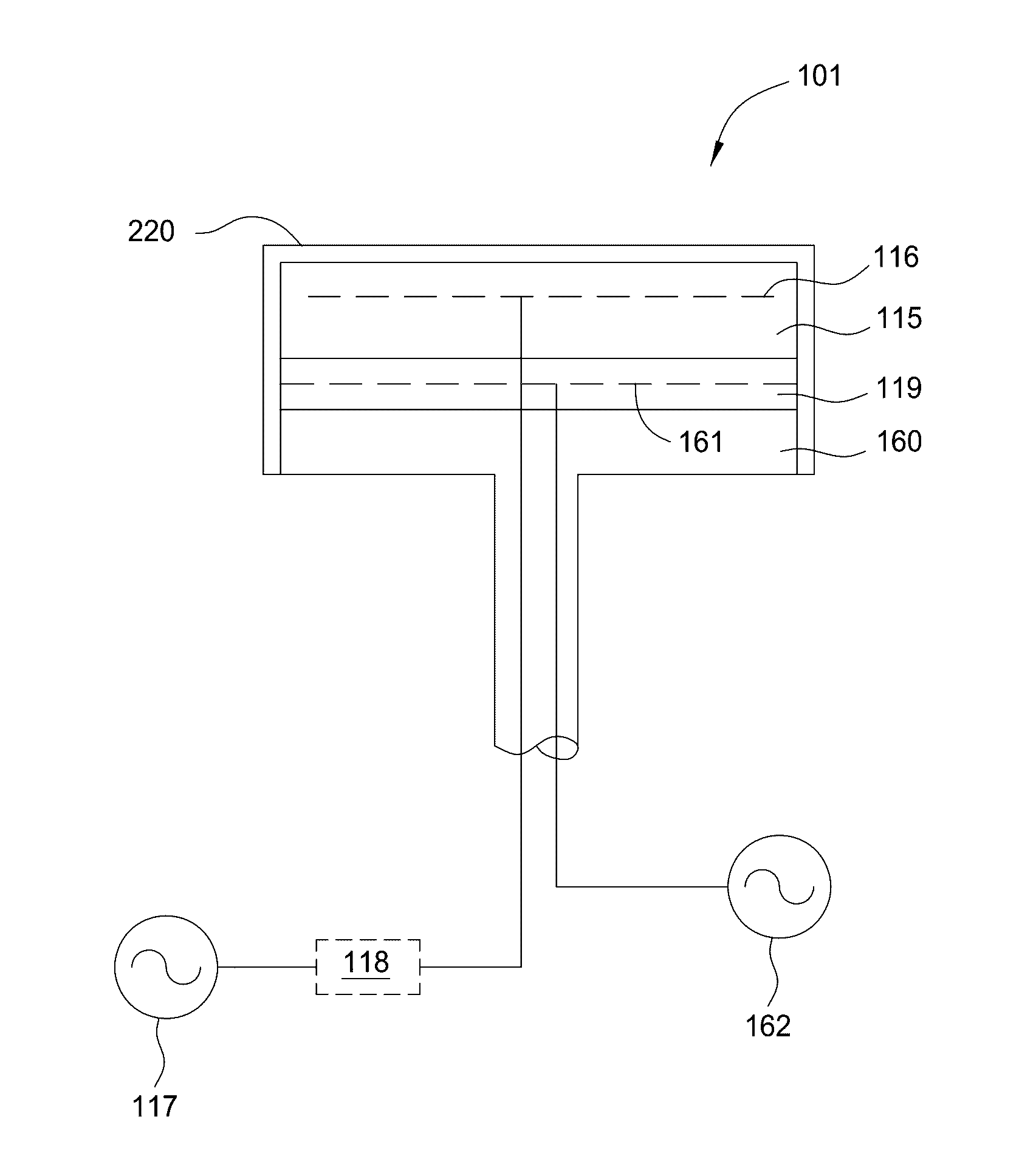 Graded in-situ charge trapping layers to enable electrostatic chucking and excellent particle performance for boron-doped carbon films