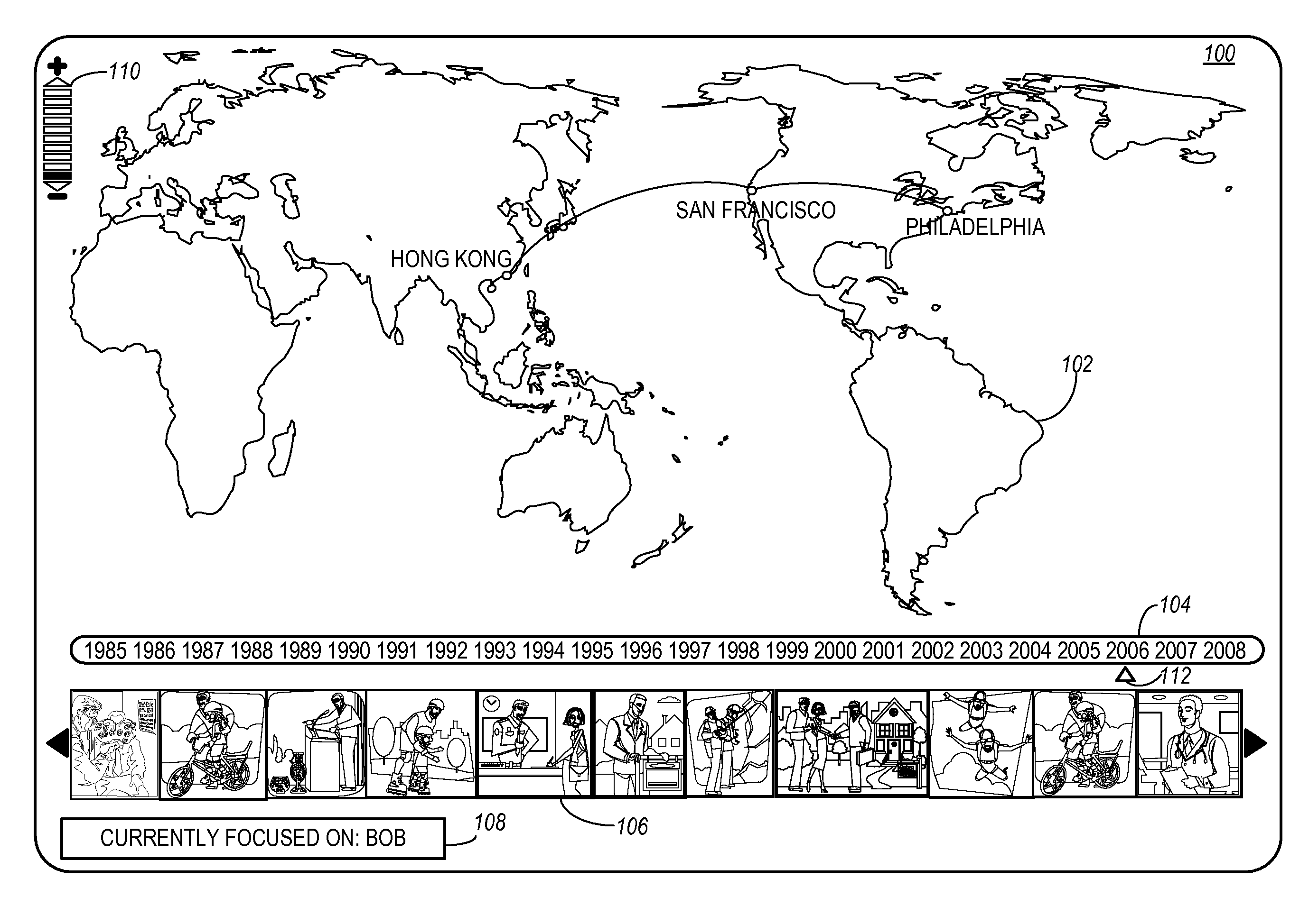 Method and system for traversing digital records with multiple dimensional attributes