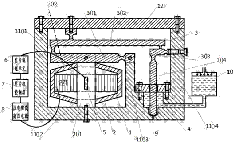 Piezoelectric jet type precise quantitative dispensing device and dispensing method thereof