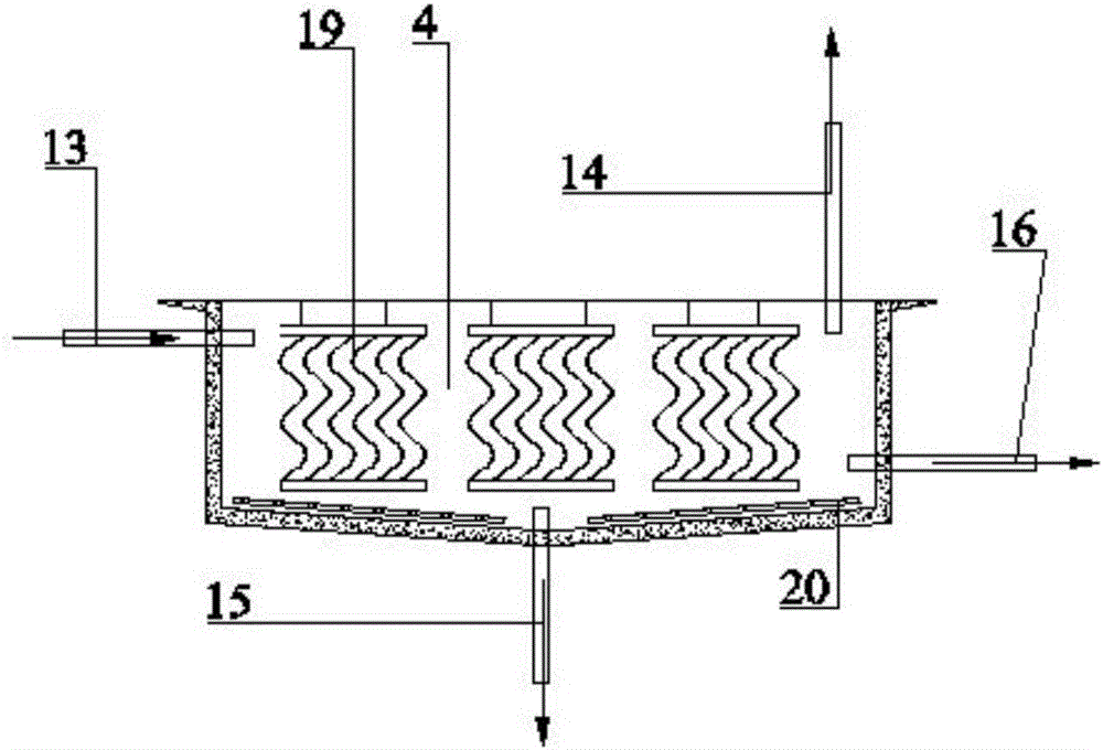 A2O (anaerobic-anoxic-oxic), MBR (membrane bio-reactor) and miniature animal bio-bed set for wastewater treatment and sludge reduction and application thereof