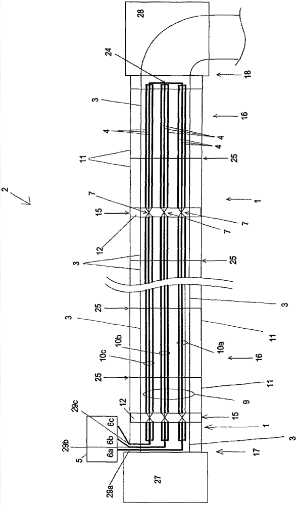 Electric heating system for fluid transportation pipe and pipe assembled with electric heating system