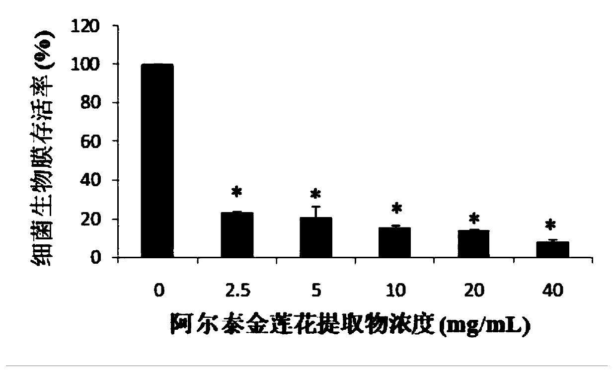 Novel application of trollius altaicus extract