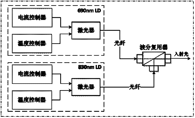 Multichannel near-infrared brain functional imaging parallel detection system