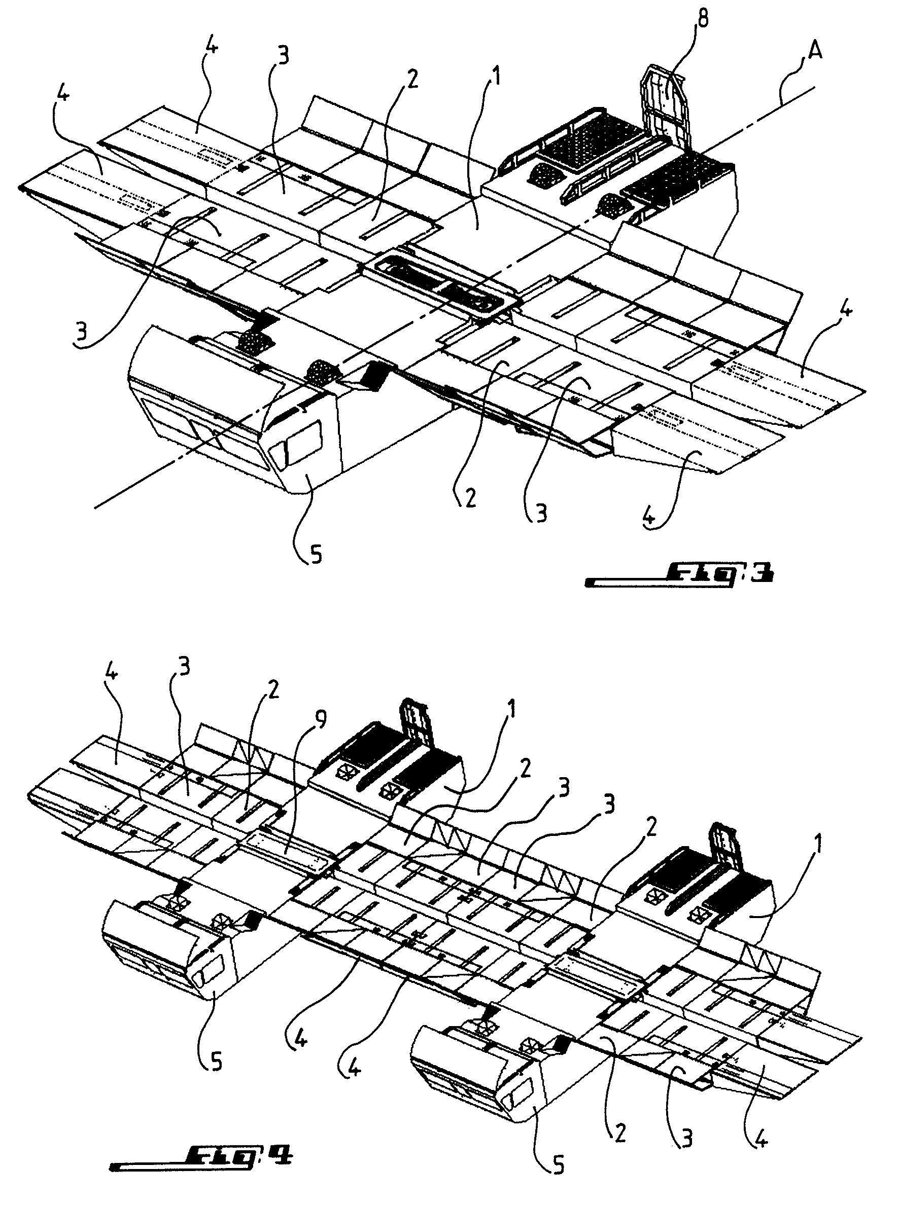 Amphibious vehicle which has elements for forming a floating bridge