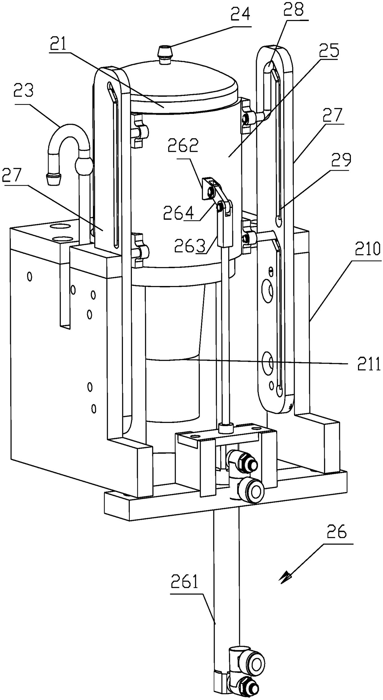 Automatic traditional Chinese medicine extraction concentration integration device