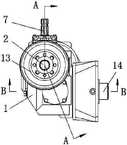 Power drive harrow gearbox