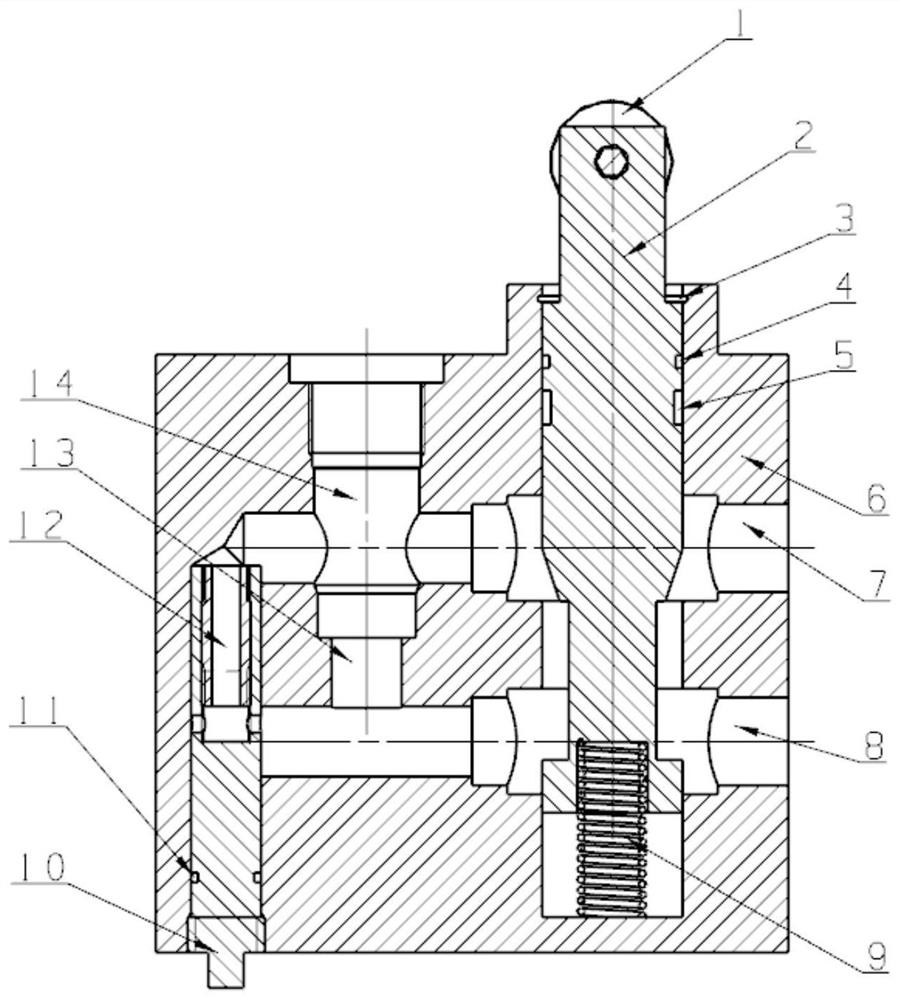 A mechanical throttling speed regulating valve with adjustable damping hole