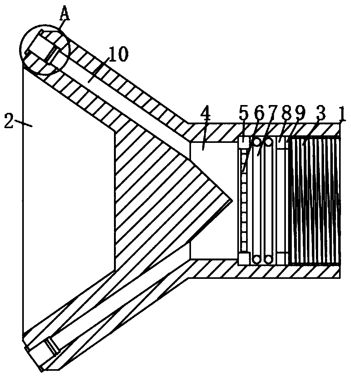 Small-pore-diameter brass distributor for uniform distribution